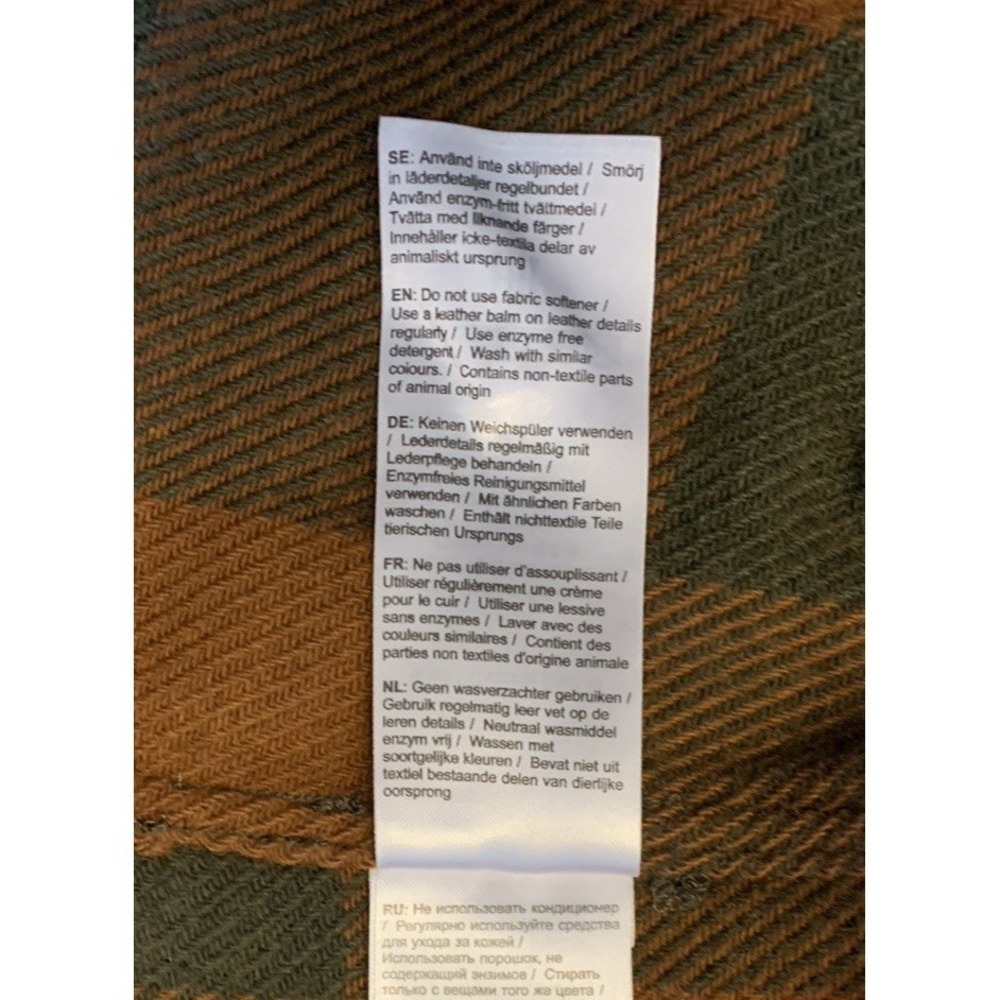 Fjallraven Canada Shirt in Autumn Leaf-Laurel Green Men's M Wool Blend Shacket - Picture 15 of 16